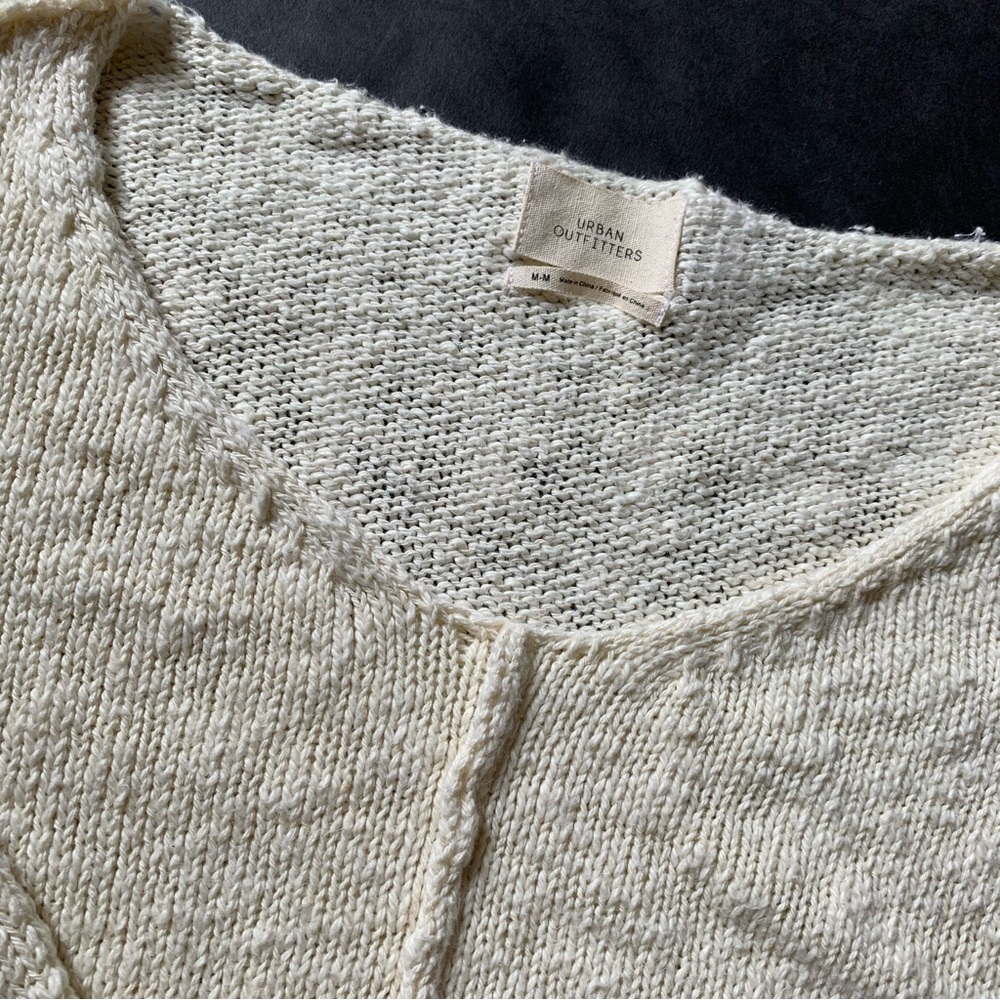 u r b a n :: Slouchy Raw Exposed Seam Knit Sweater - Picture 6 of 13